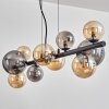 Chehalis Suspension, Boule lumineuse, Suspension Ambre, Fumé, 10 lumières