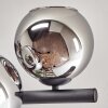 Gastor Plafonnier, Boule lumineuse Chrome, Fumé, 8 lumières