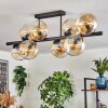 Gastor Plafonnier, Boule lumineuse Ambre, Clair, 8 lumières