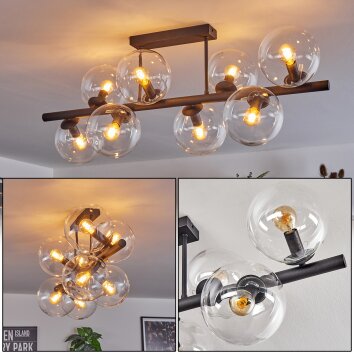 Gastor Plafonnier, Boule lumineuse Clair, 8 lumières
