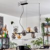 Gastor Suspension, Boule lumineuse, Suspension Ambre, Fumé, 10 lumières