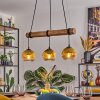 Koyoto Suspension, Boule lumineuse, Suspension Écru, Noir, 3 lumières
