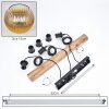 Koyoto Suspension, Boule lumineuse, Suspension Écru, Noir, 3 lumières