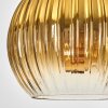 Koyoto Suspension, Boule lumineuse, Suspension Écru, Noir, 3 lumières