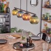 Koyoto Suspension, Boule lumineuse, Suspension Bleu, Vert, Cuivré, 4 lumières