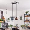 Koyoto Suspension, Boule lumineuse, Suspension Bleu, Vert, Cuivré, 4 lumières