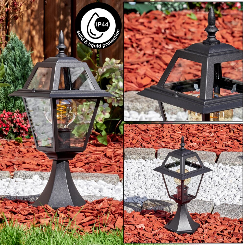 Fornelos Luminaire extérieur, Borne lumineuse, Eclairage de chemin Noir, 1 lumière main product photo