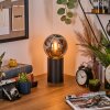 Gastor Boule lumineuse, Lampe de bureau, Lampe à poser Chrome, Fumé, 1 lumière