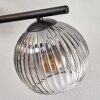 Gastor Plafonnier, Boule lumineuse Ambre, Clair, Fumé, 4 lumières