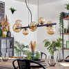 Chehalis Suspension, Boule lumineuse, Suspension Ambre, 8 lumières