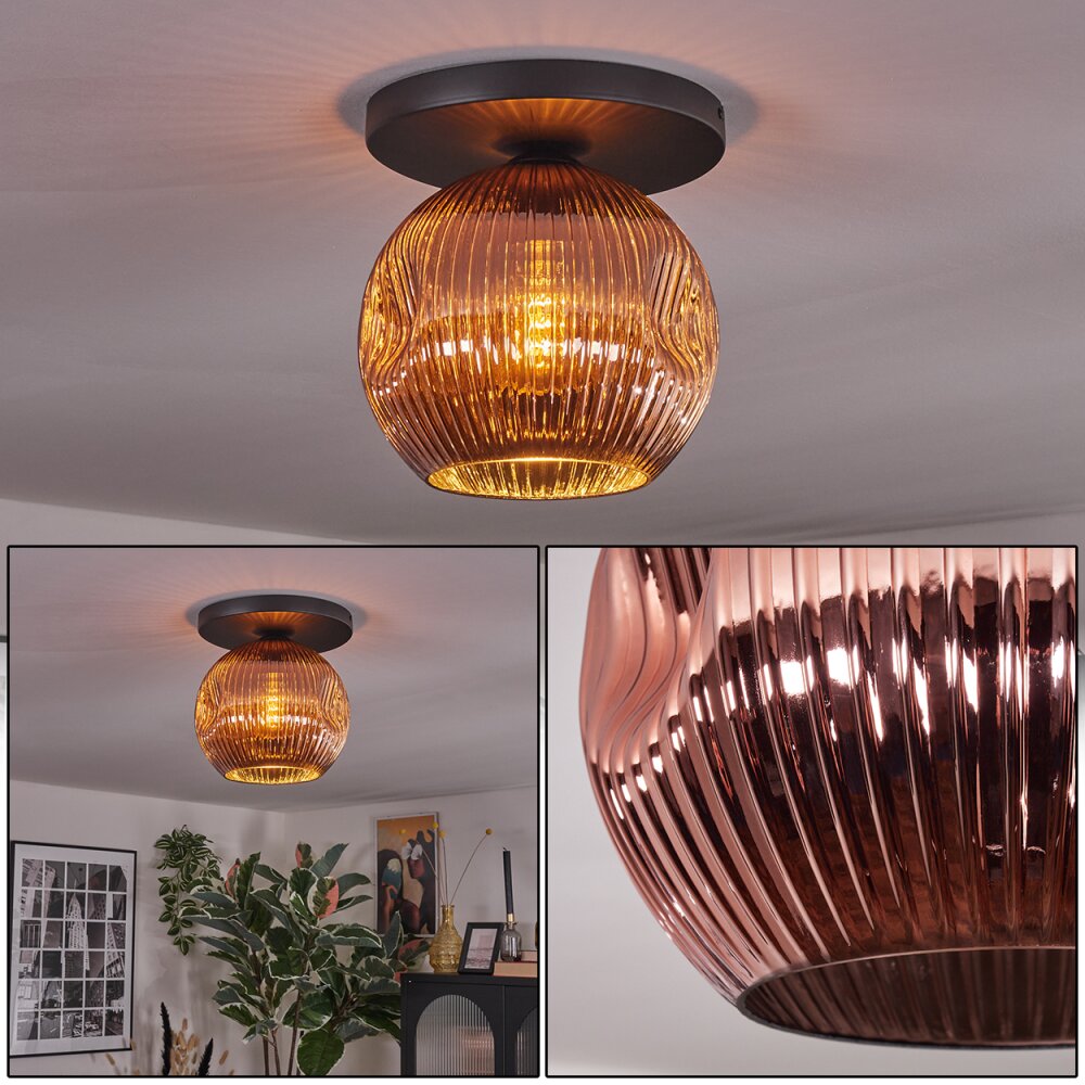 Ripoll Plafonnier, Boule lumineuse Cuivré, 1 lumière main product photo