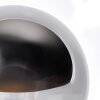 Gastor Boule lumineuse, Lampe de bureau, Lampe à poser Chrome, Fumé, 1 lumière