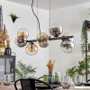 Gastor Suspension, Boule lumineuse, Suspension Ambre, Clair, Fumé, 8 lumières
