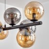 Gastor Suspension, Boule lumineuse, Suspension Ambre, Fumé, 10 lumières