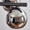Koyoto Suspension, Boule lumineuse, Suspension Chrome, Fumé, 8 lumières