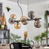 Gastor Suspension, Boule lumineuse, Suspension Ambre, Fumé, 8 lumières