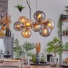 Gastor Suspension, Boule lumineuse, Suspension Ambre, Fumé, 8 lumières