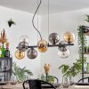 Gastor Suspension, Boule lumineuse, Suspension Ambre, Clair, Fumé, 10 lumières