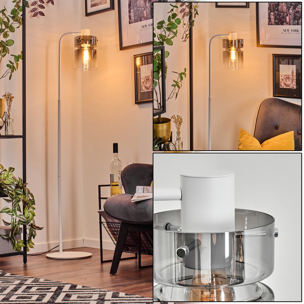 Hasvik Lampadaire Blanc, 1 lumière main product photo