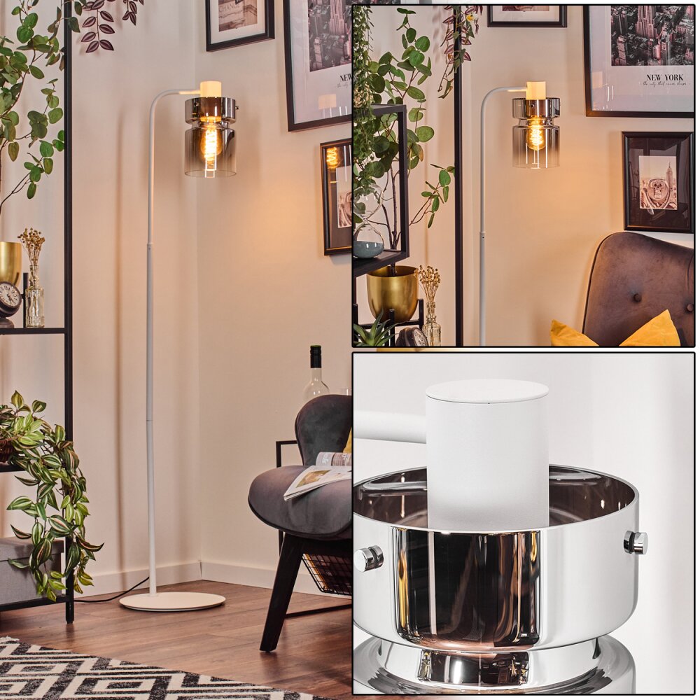 Hasvik Lampadaire Blanc, 1 lumière main product photo