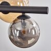 Chehalis Suspension, Boule lumineuse, Suspension Ambre, Fumé, 8 lumières