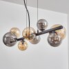 Chehalis Suspension, Boule lumineuse, Suspension Ambre, Fumé, 8 lumières