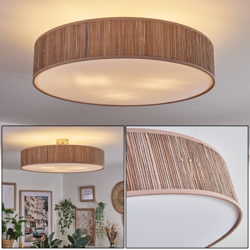 Foggia Plafonnier Nickel mat, 3 lumières main product photo
