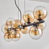 Gastor Suspension, Boule lumineuse, Suspension Ambre, Clair, 10 lumières