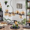 Gastor Suspension, Boule lumineuse, Suspension Ambre, Clair, 10 lumières