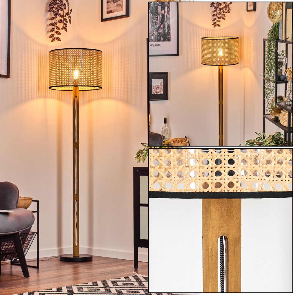 Ramila Lampadaire Écru, Noir, 1 lumière main product photo