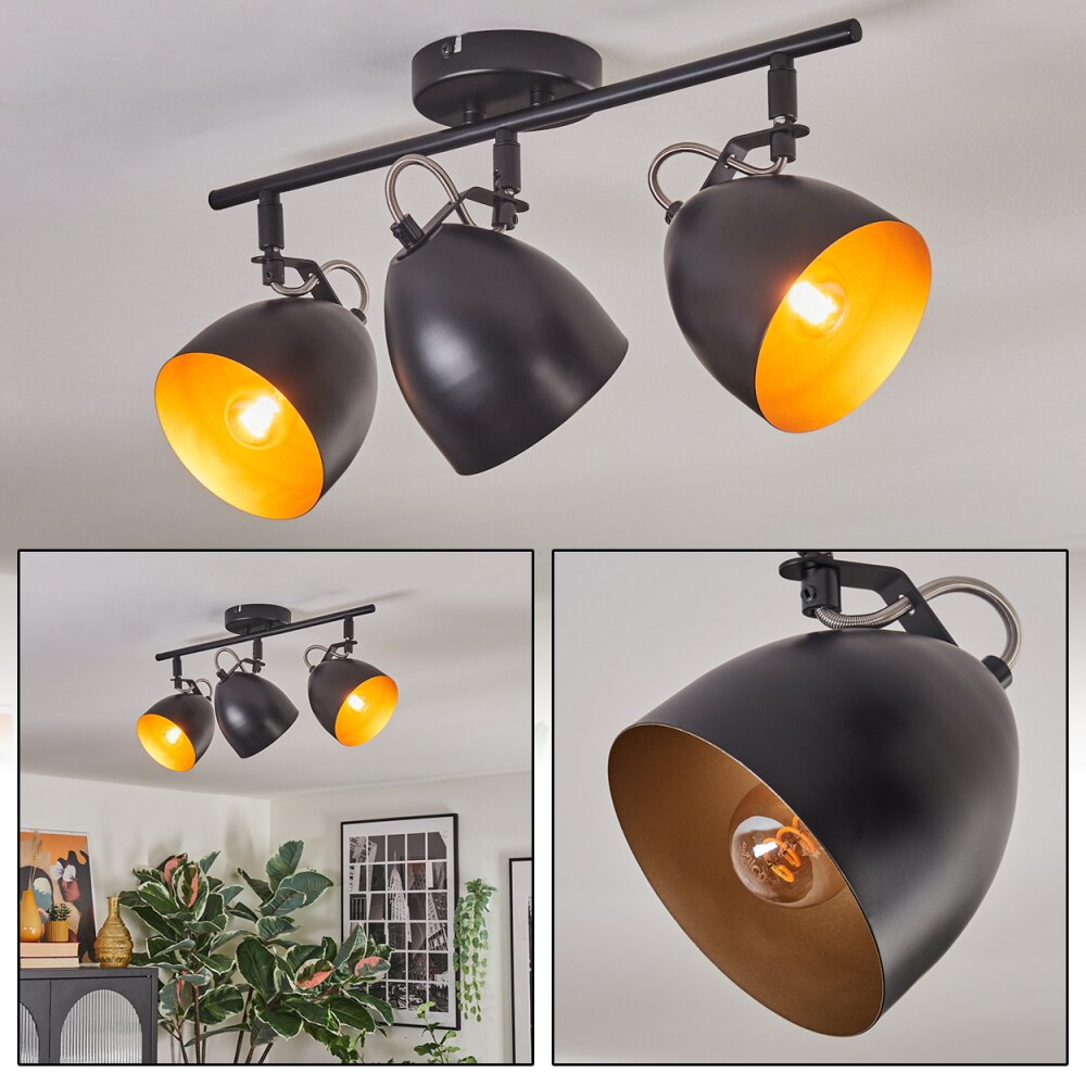 Bjedstrup Plafonnier, Spot de plafond Noir, 3 lumières main product photo