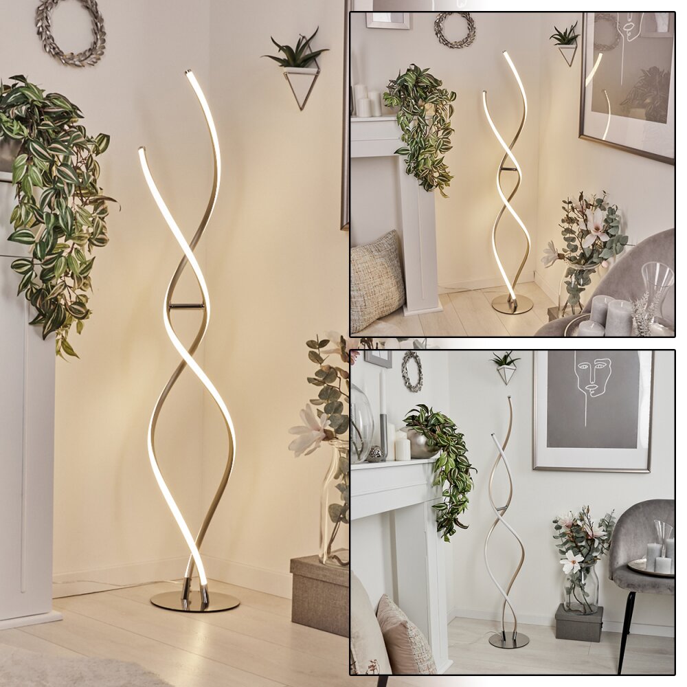 Lampadaire Henrichemont LED Chrome, Nickel mat, 1 lumière main product photo