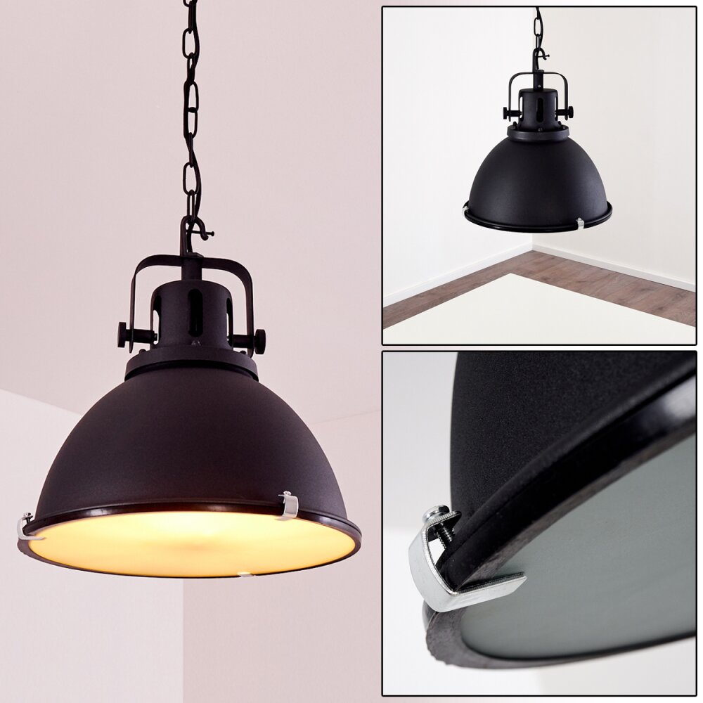 Suspension Jonsered Noir, 1 lumière main product photo