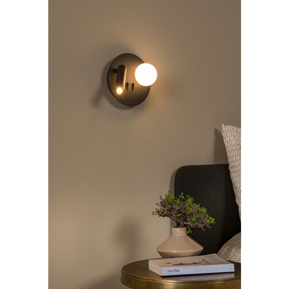 MATIZ Applique murale Luminaires Lucide LED Noir, 1 lumière main product photo