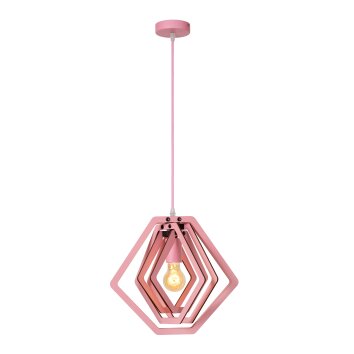 MAURO Suspension Luminaires Lucide Rose, 1 lumière