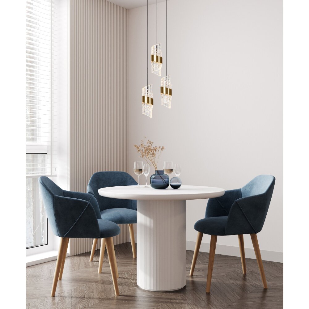 KLIGANDE Suspension Luminaires Lucide LED Or, Laiton, 3 lumières main product photo