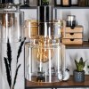 Hasvik Suspension, Suspension Chrome, Noir, 3 lumières