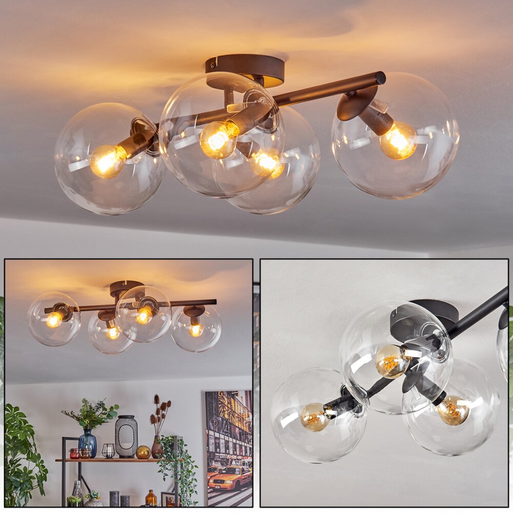 Gastor Plafonnier, Boule lumineuse Clair, 4 lumières main product photo