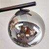 Gastor Plafonnier, Boule lumineuse Ambre, Fumé, 5 lumières