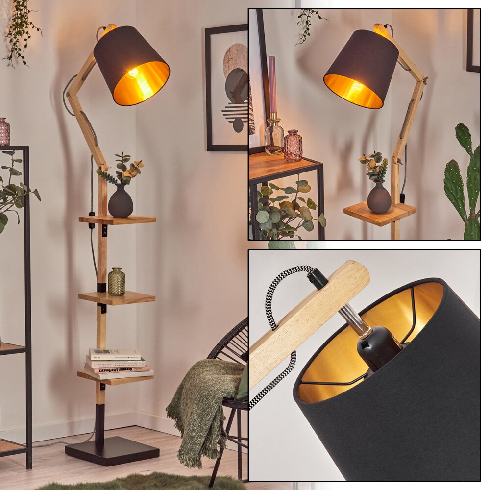 Tukchor Lampadaire Écru, Noir, 1 lumière main product photo