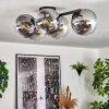 Gastor Plafonnier, Boule lumineuse Clair, Fumé, 5 lumières