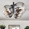 Gastor Plafonnier, Boule lumineuse Clair, Fumé, 5 lumières