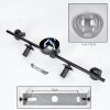 Gastor Plafonnier, Boule lumineuse Clair, Fumé, 5 lumières