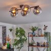 Gastor Plafonnier, Boule lumineuse Clair, Fumé, 5 lumières