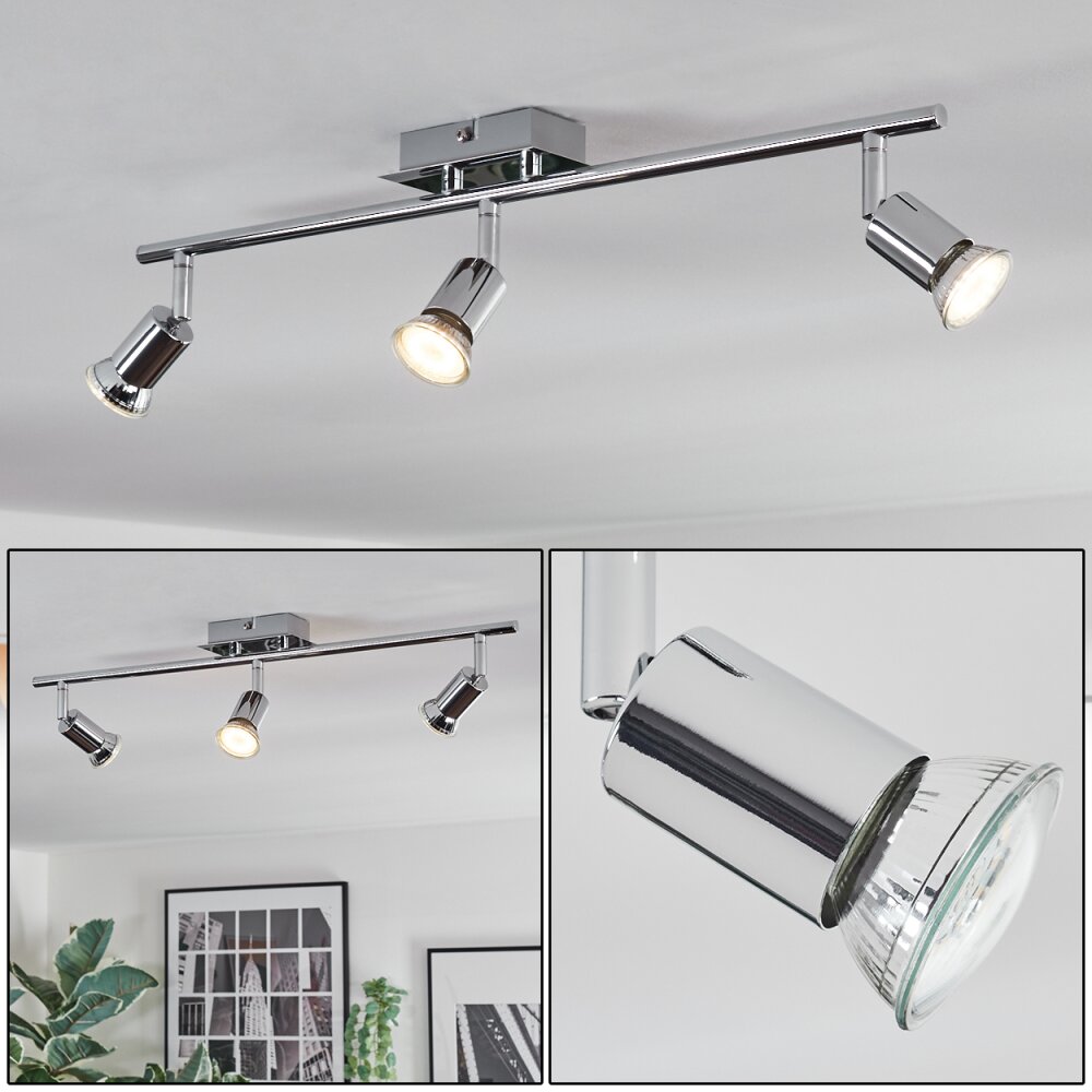 Ilaro Plafonnier, Spot de plafond Chrome, 3 lumières main product photo