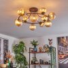 Chehalis Plafonnier, Boule lumineuse Ambre, 12 lumières
