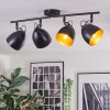 Bjedstrup Plafonnier, Spot de plafond Noir, 4 lumières
