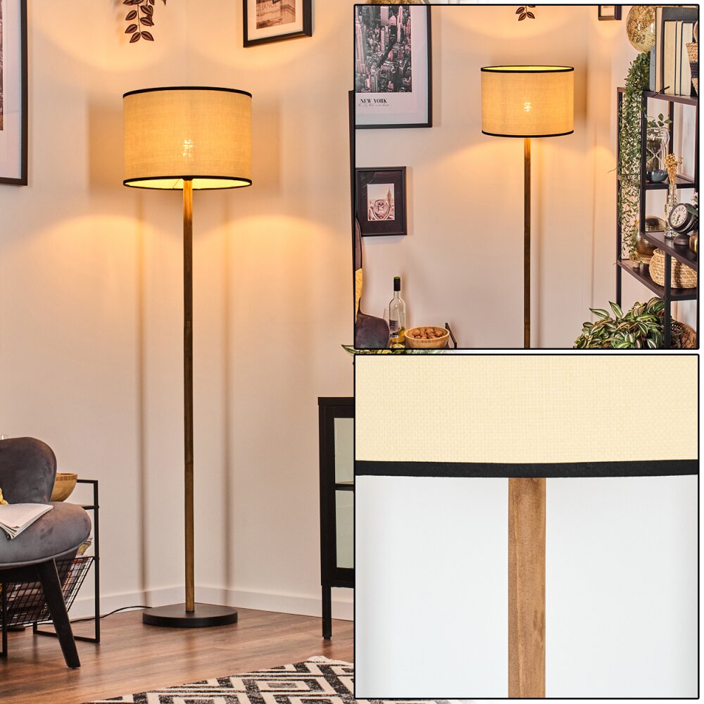 Chellas Lampadaire Écru, Noir, 1 lumière main product photo