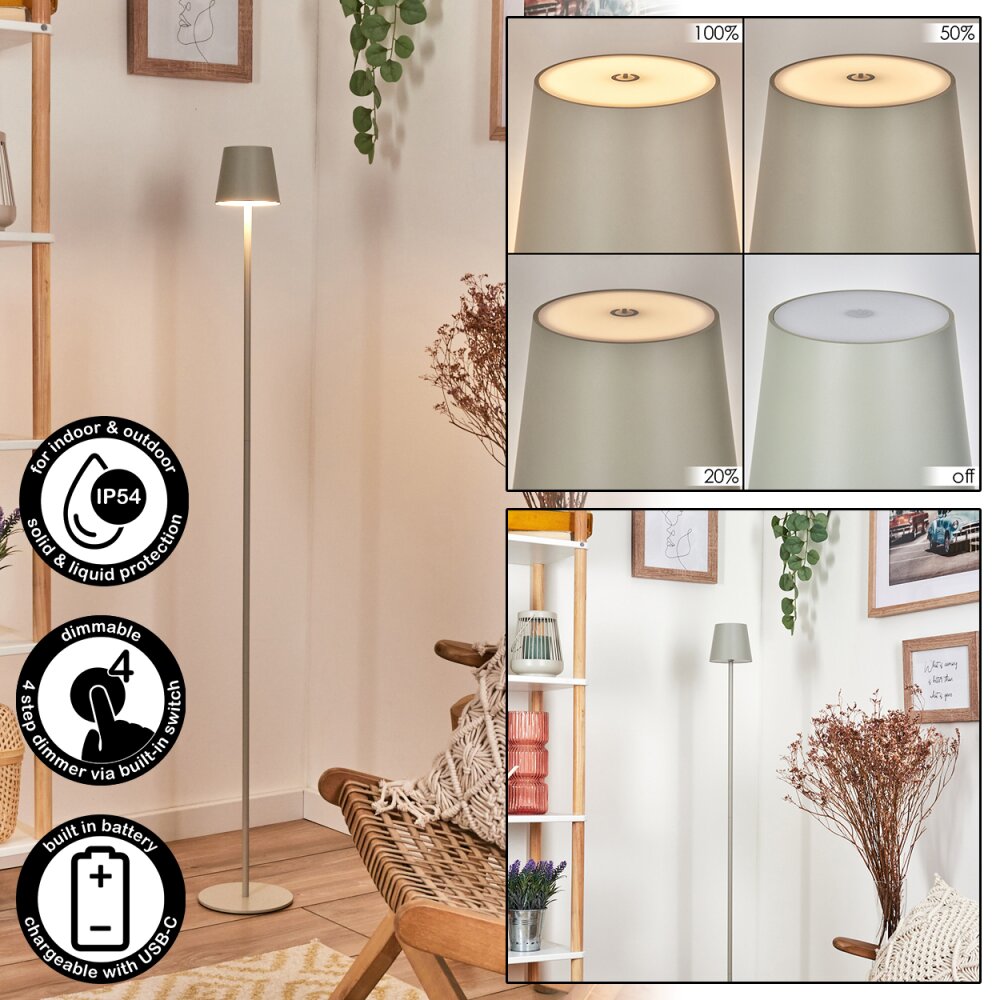 Allen Lampadaire LED Gris, 1 lumière main product photo
