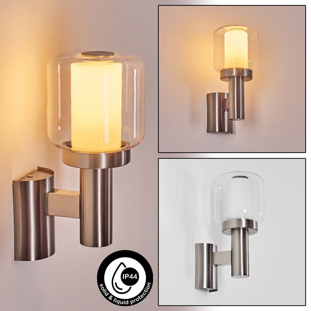 Beira Lampe murale d´extérieur, Applique murale Nickel mat, 1 lumière main product photo